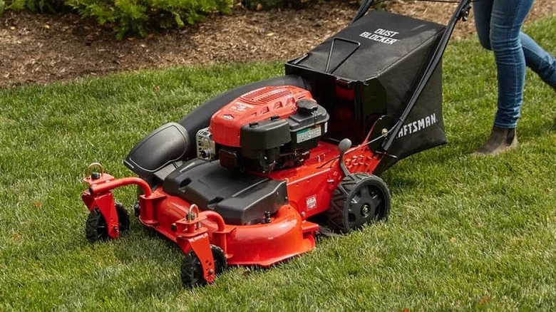 Gas-powered Craftsman lawnmower