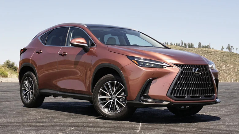 2025 Lexus NX 350h in a parking lot