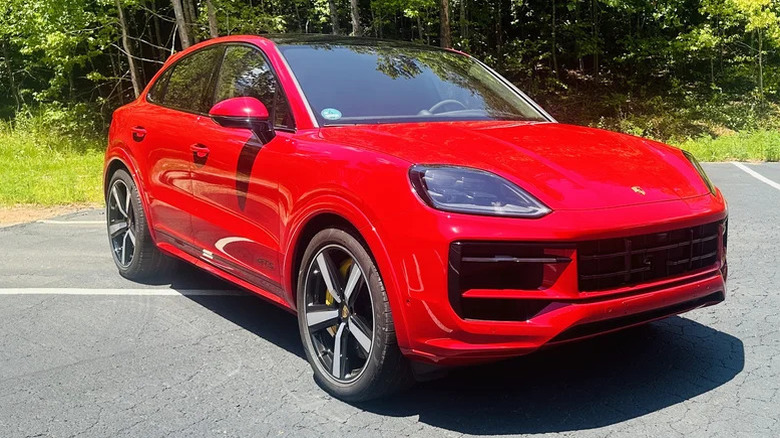 2025 Porsche Cayenne GTS in a parking lot