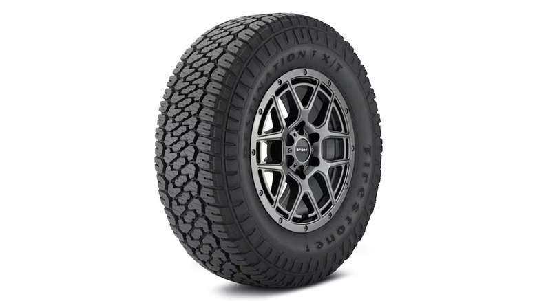 A stock image of a Firestone Destination X/T tire