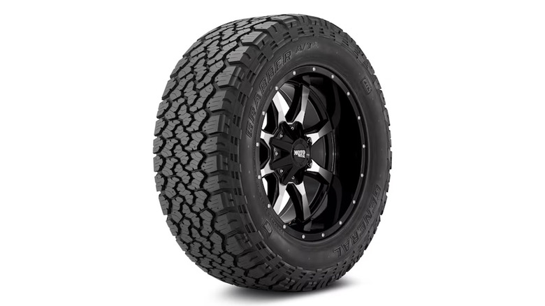 A stock image of a General Grabber A/TX tire