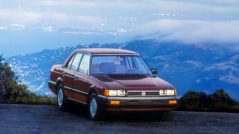 1985 Honda Accord on a mountain