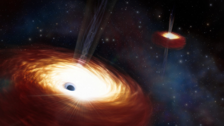 Artist's Impression of Heaviest Supermassive Binary Black Hole