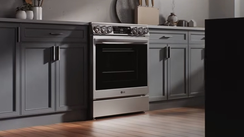 LG 6.3 cu. ft. LSEL6331F electric range in a kitchen