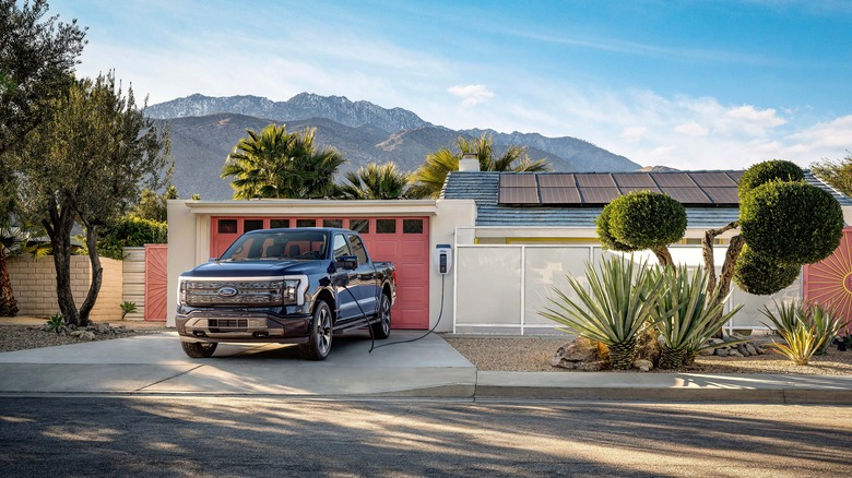 F-150 lightning charging