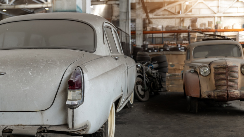 car rust barn abandoned collection vintage classic