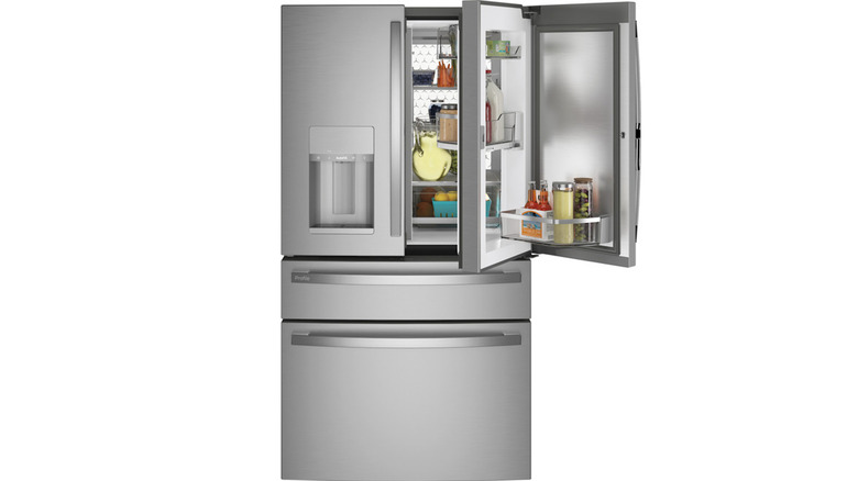 GE smart fridge door ajar