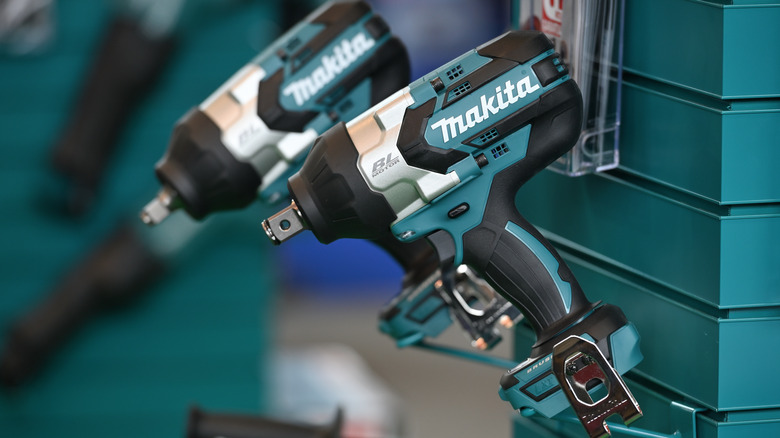 Two blue Makita tools