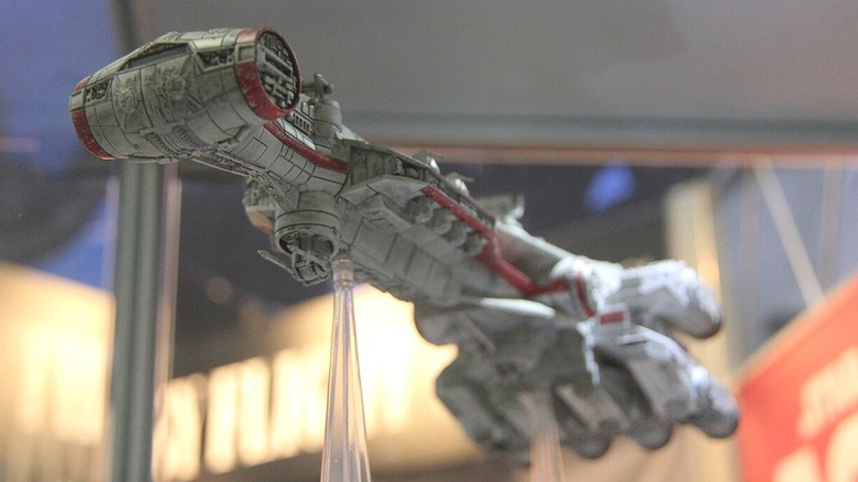 Tantive IV model, which takes components from Colin Cantwell's original Millennium Falcon design