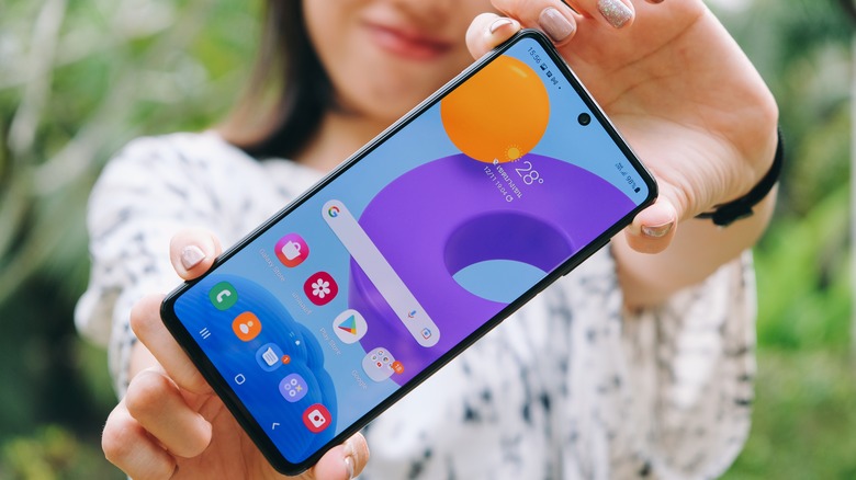 Samsung Galaxy M smartphone