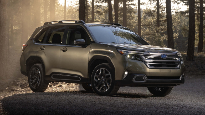 2025 Subaru Forester in the forest
