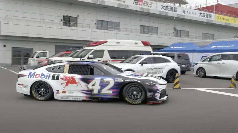 Toyota Camry NASCAR stock car at Fuji Speedway