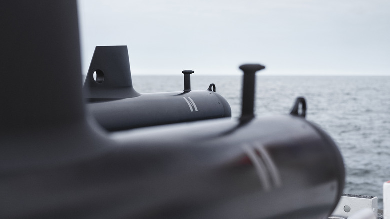 A close up view of the Helsing SG-1 Fathom glider.