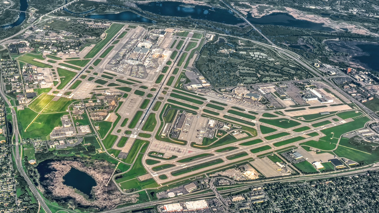 Aerial view of Minneapolis-St. Paul International Airport