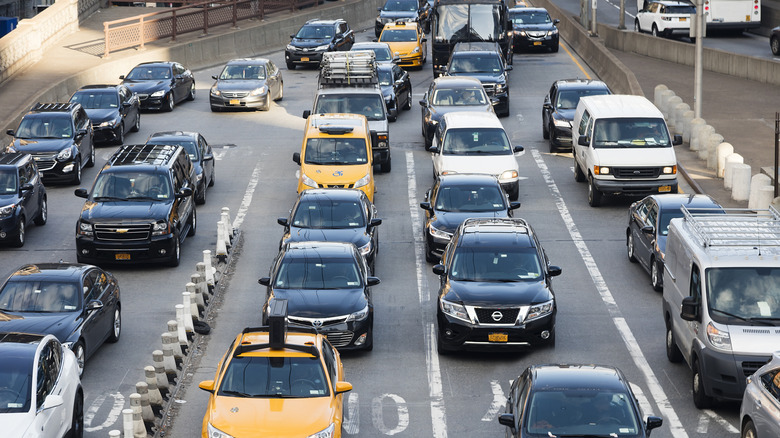 Traffic jam in New York City