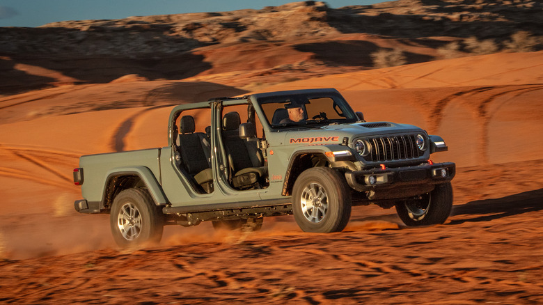 2025 Jeep Gladiator Mojave X in the desert