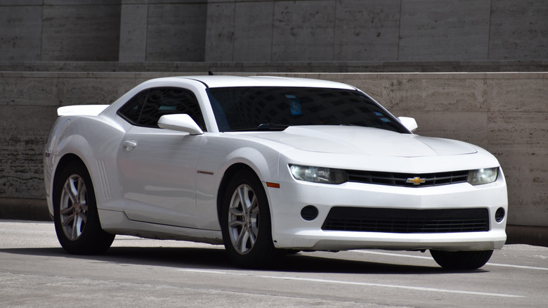 White Chevy Camaro