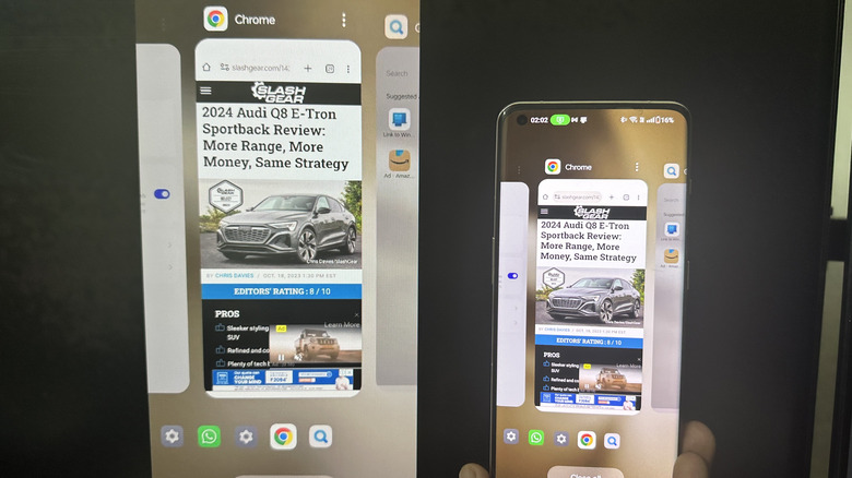 OnePlus 11 screen mirroring to PC