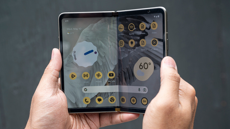 The Google Pixel Fold smartphone