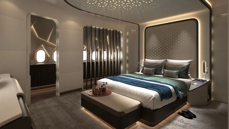 Lufthansa Technik's CelestialSTAR interior for a private jet