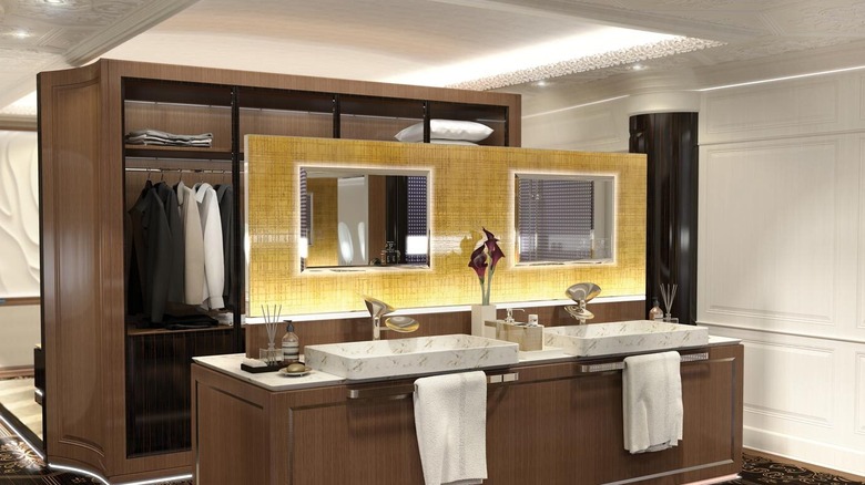A Boeing Business Jet 777X's bathroom