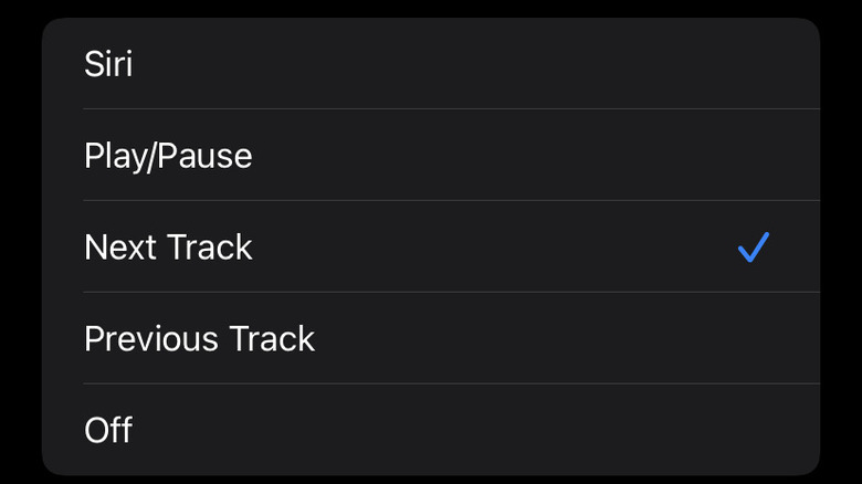 AirPod touch controls