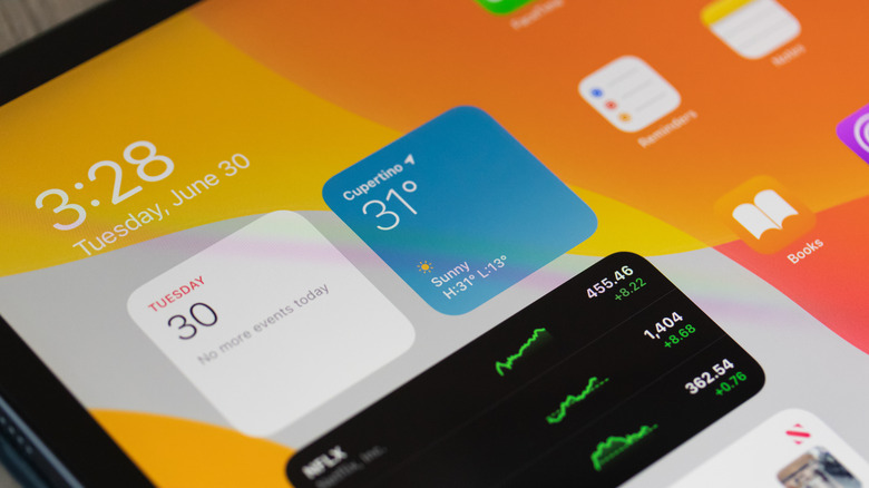 Apple calendar, weather, info