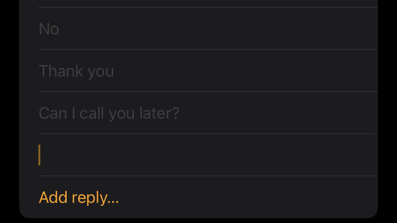 Custom Autoreply on Apple Watch