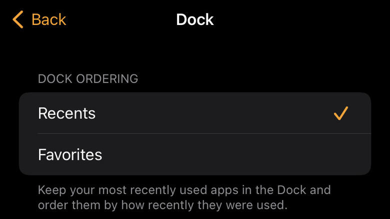 Pinned apps on Apple Watch