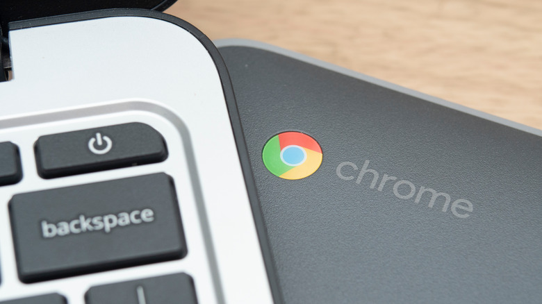 chromebook keyboard and logo