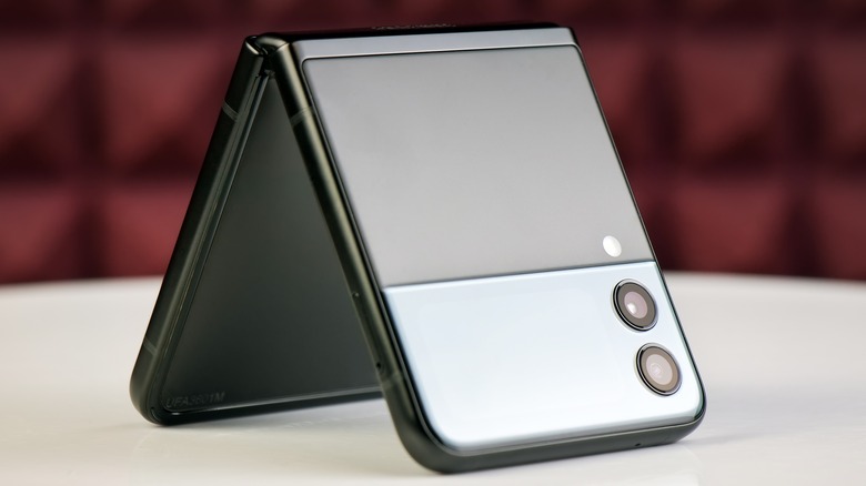 Samsung Galaxy Z Flip3 in tent mode