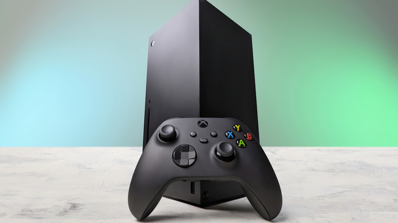 Xbox Series X with controller