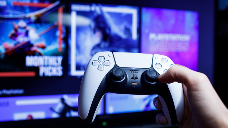 PS5 controller and games