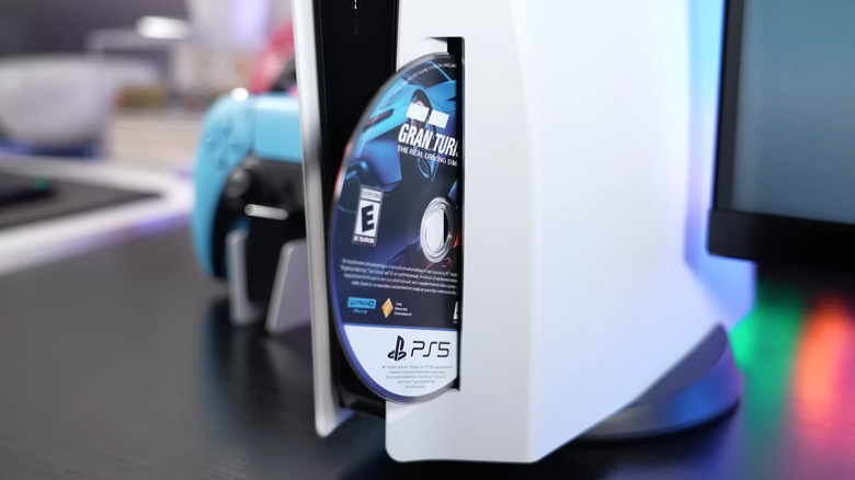 Gran Turismo in PS5 disc tray 