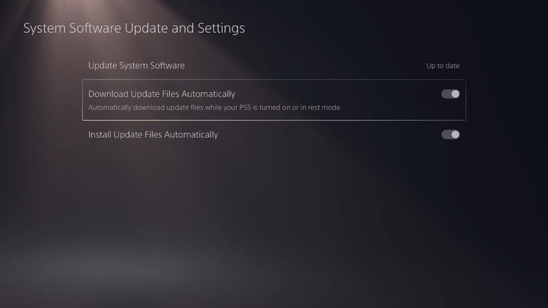 Disable/Enable Automatic Updates on PlayStation 5