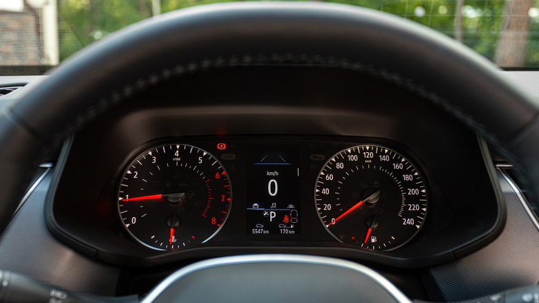 a close of of a digital dashboard
