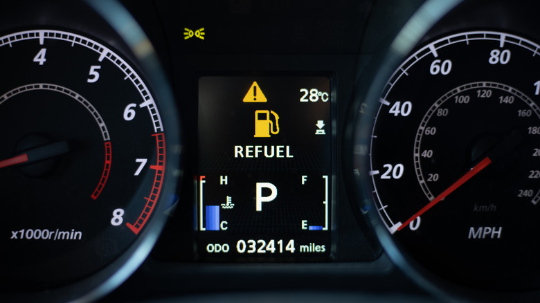 control panel of a car