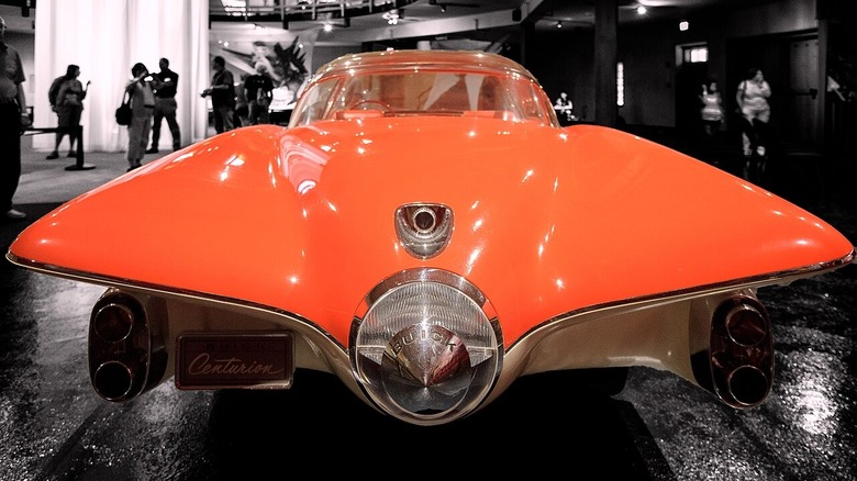 Rear of 1956 Buick Centurion XP-301 showing the backup camera embedded in the rear deck lid.