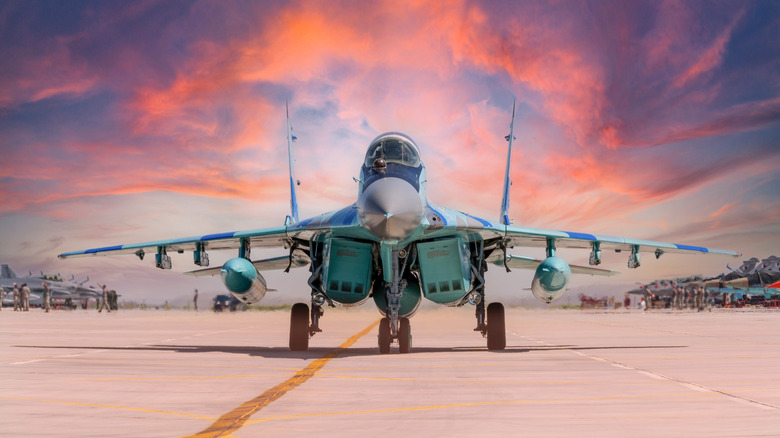 A MiG-29 with sealed FOD doors