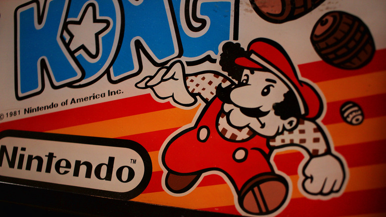 Mario arcade cabinet artwork