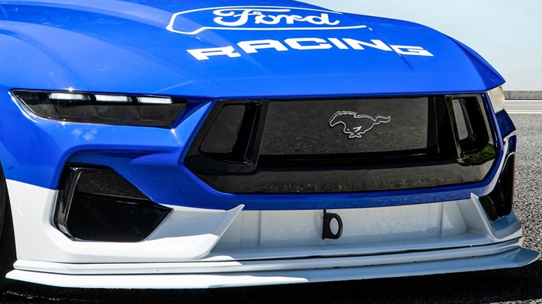 Close-up of Ford Racing Mustang Cobra Jet 2200 front fascia