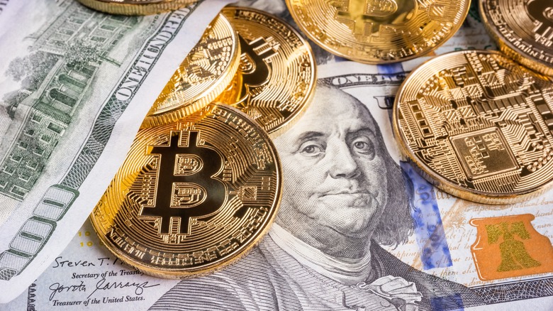 Bitcoins and dollars