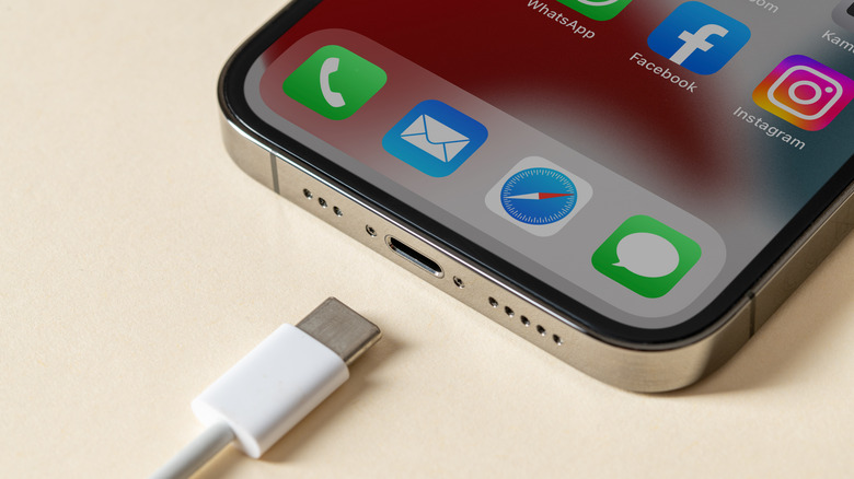 iPhone USB-C port