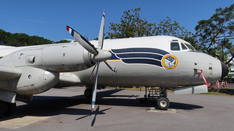 HS 748 turboprop airplane