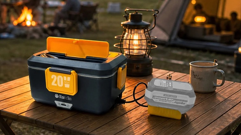 Mellif lunch warmer on picnic table