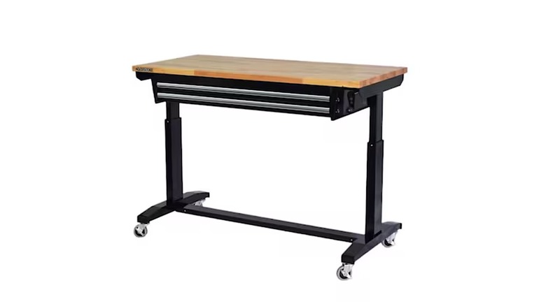 Picture displaying Husky adjustable tool bench