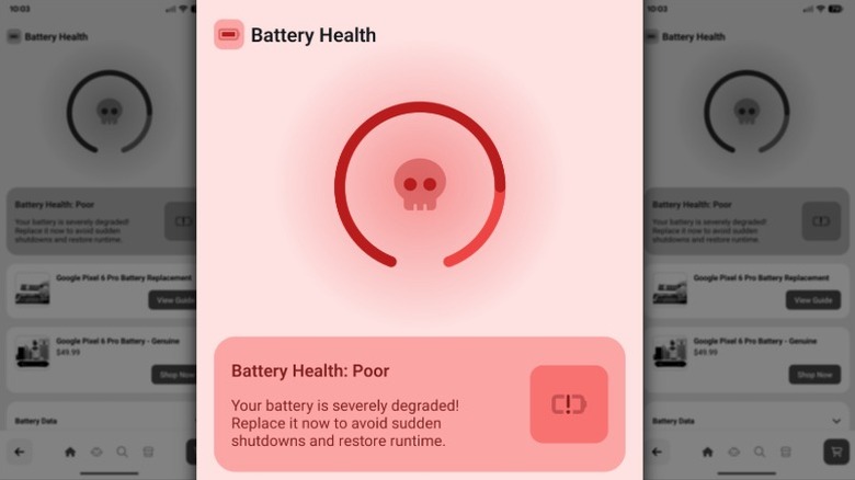 Screenshot of the iFixit app