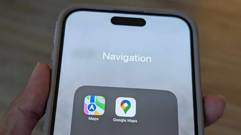 Google Maps Apple Maps on iPhone