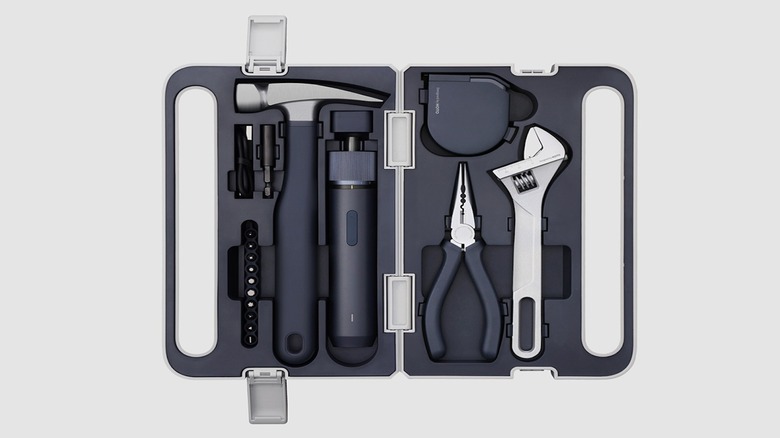 Tool kit with electric screwdriver deals