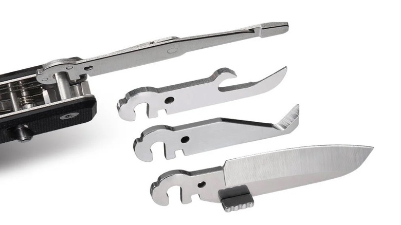 Picture showing Roxon multitool with modular attachment heads
